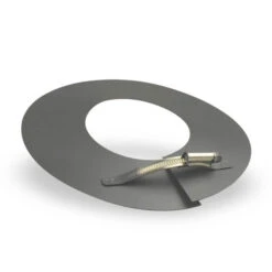 Ø 100 Mm Pelletofenrohr Wandrosette Grau