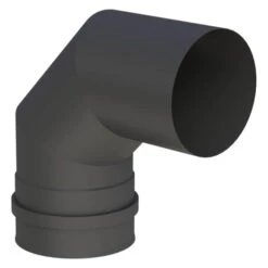 Pelletofenrohr 90° Bogen Mit Kesselanschluss Muffe