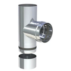 Pelletofenrohr T-Stück 90° Mit Kondensatschale -Angebote Invicta Store 1020154 pelletofenrohr t stueck 90 mit kondensatschale3