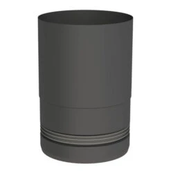 Ø 80 Mm Pelletofenrohr Ofenanschlussstück Mit Einzug Schwarz