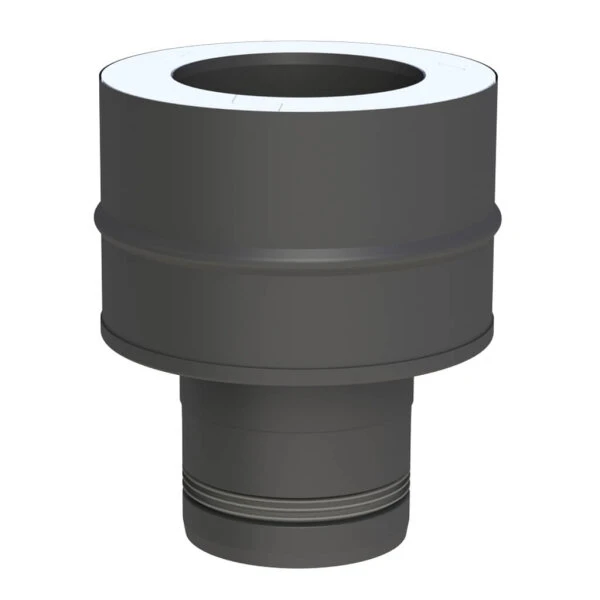 Ø 100 Mm Pelletofenrohr Schornsteinanschlussstück DW-FU Schwarz 3 Ø 100 Mm Pelletofenrohr Schornsteinanschlussstück DW-FU Schwarz