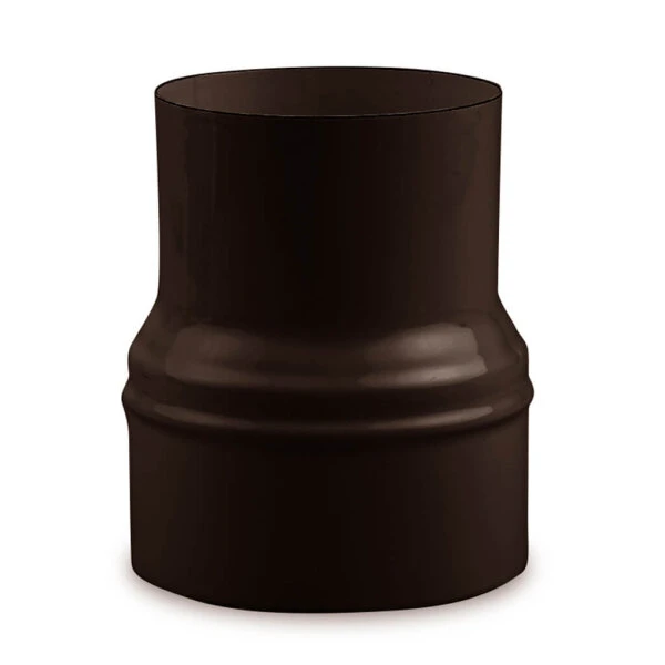 Ofenrohr Erweiterung Ø 100 Mm > Ø 120 Mm Emailliert Braun 3 Ofenrohr Erweiterung Ø 100 Mm > Ø 120 Mm Emailliert Braun
