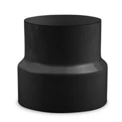 Ofenrohr Reduzierung Ø 150 Mm > Ø 130 Mm Emailliert Schwarz