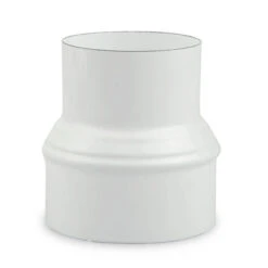 Ofenrohr Erweiterung Ø 120 Mm > Ø 150 Mm Emailliert Weiß