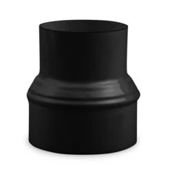 Ofenrohr Erweiterung Ø 120 Mm > Ø 130 Mm Emailliert Schwarz