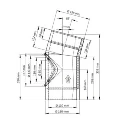 Ofenrohr Doppelwandig Jeremias ISO-Line Winkel 15° Mit Tür -Angebote Invicta Store 1040001 ofenrohr doppelwandig jeremias iso line winkel 15 grad mit tuer4