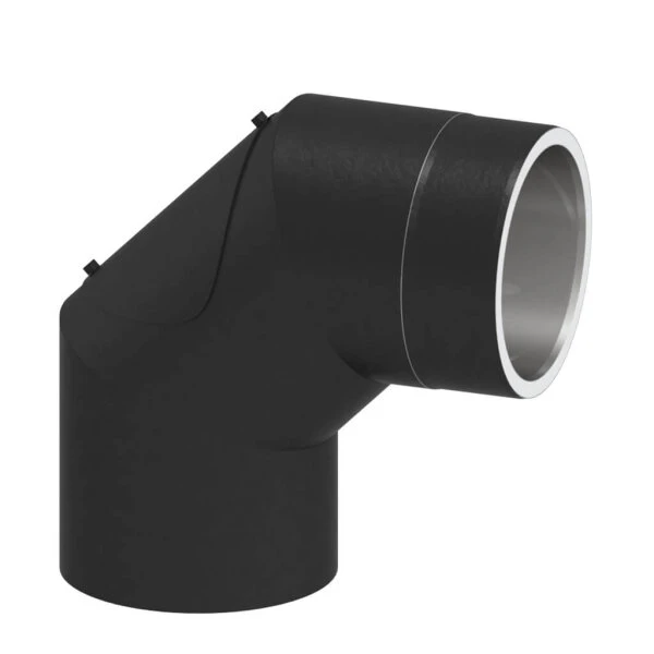 Ofenrohr Doppelwandig Jeremias ISO-Line Winkel 90° Mit Tür 3 Ofenrohr Doppelwandig Jeremias ISO-Line Winkel 90° Mit Tür