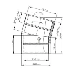 Ofenrohr Doppelwandig Jeremias ISO-Line Winkel 15° -Angebote Invicta Store 1040005 ofenrohr doppelwandig jeremias iso line winkel 15 grad5