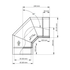 Ofenrohr Doppelwandig Jeremias ISO-Line Winkel 90° -Angebote Invicta Store 1040008 ofenrohr doppelwandig jeremias iso line winkel 90 grad5