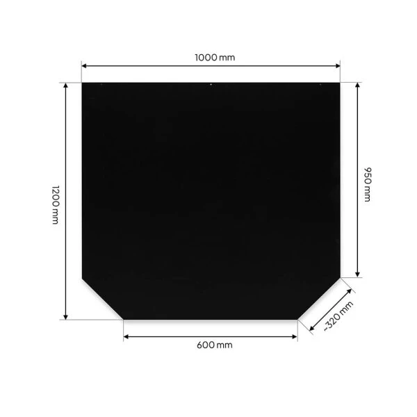 Funkenschutzplatte Stahl Sechseck 5 Funkenschutzplatte Stahl Sechseck – Bild 3