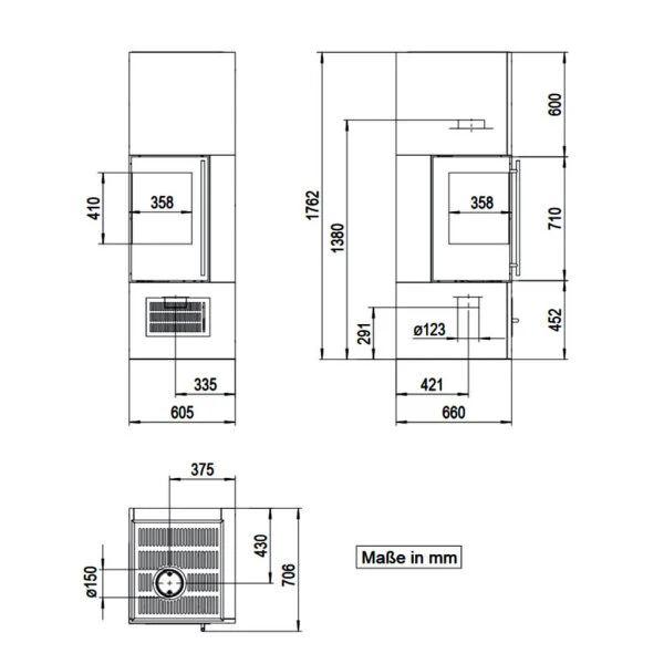 Kaminbausatz Olsberg Aracar Compact - Türanschlag Links 5 Kaminbausatz Olsberg Aracar Compact - Türanschlag Links – Bild 3