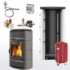 Komplettset Kaminofen Wasserführend La Nordica Norma S Idro DSA Agata Grey + 800 Pufferspeicher -Angebote Invicta Store 1120212 komplettset kaminofen wasserfuehrend la nordica norma s idro dsa titan und 800 pufferspeicher