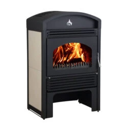 Komplettset Wasserführender Kaminofen Valencia Beige + 600 Pufferspeicher -Angebote Invicta Store 1120262 komplettset wasserfuehrend kaminofen valencia beige 6002