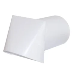 Ø 150 Mm Außenluft Ansaugstutzen Weiß Pulverbeschichtet