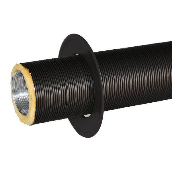 Rosette Für Ø 52 Mm Isoliertes Alu-Flexrohr Schwarz 4 Rosette Für Ø 52 Mm Isoliertes Alu-Flexrohr Schwarz – Bild 2