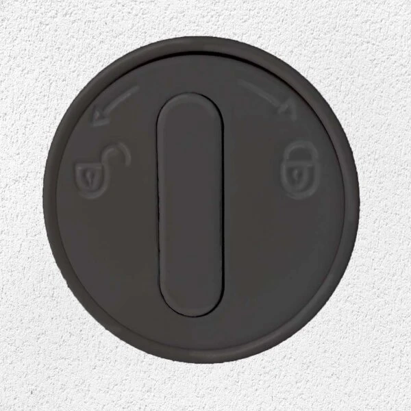 Hafnerklappe Edelstahl Mit Bowdenzug & Stellhebel Unterputz Schwarz Ø 150 Mm 4 Hafnerklappe Edelstahl Mit Bowdenzug & Stellhebel Unterputz Schwarz Ø 150 Mm – Bild 2