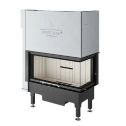Kamineinsatz Spartherm Varia AS-2Rh-4S Eckscheibe Rechts Standard Schwarz