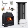 Komplettset Wasserführender Kamineinsatz Malaga II + 600 Pufferspeicher -Angebote Invicta Store 1220426 komplettset wasserfuehrender kamineinsatz malaga ll 600 pufferspeicher