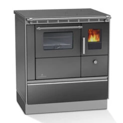 Küchenherd Lohberger Rega 75 - Anthrazit-metallic - Mit Sichtfenster