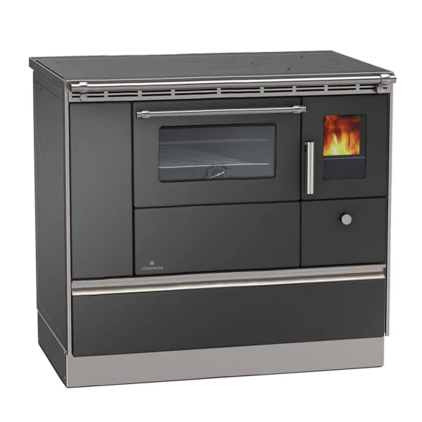 Küchenherd Lohberger Rega 90 - Anthrazit-metallic - Mit Sichtfenster - Rauchrohranschluss Links 3 Küchenherd Lohberger Rega 90 - Anthrazit-metallic - Mit Sichtfenster - Rauchrohranschluss Links
