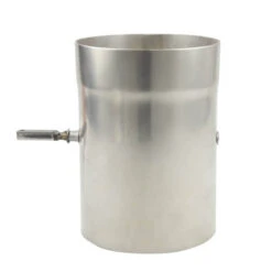 Ø 180 Mm Edelstahl - Ofenrohr 250 Mm Mit Drosselklappe