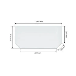 Funkenschutzplatte Glas Vorlegeplatte Sechseck 100 X 50 X 0,6 Cm 10 Funkenschutzplatte Glas Vorlegeplatte Sechseck 100 X 50 X 0,6 Cm -Angebote Invicta Store 1940030 funkenschutzplatte glas vorlegeplatte sechseck 500 mm x 1000 mm3