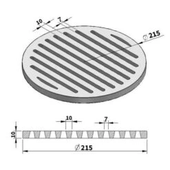 Gussrost - Brennraumrost Rund Ø 21,5 Cm -Angebote Invicta Store 1980040 gussrost brennraumrost 21 komma 5 cm2