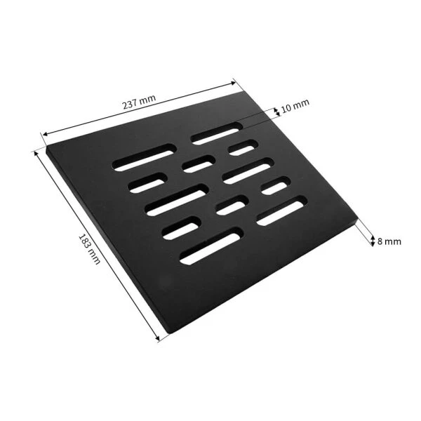 Stahlrost-Brennraumrost 7" X 9" Oder 18 X 24 Cm Schwarz 5 Stahlrost-Brennraumrost 7" X 9" Oder 18 X 24 Cm Schwarz – Bild 3