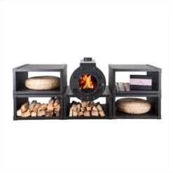 Beistellbox Für Kaminofen Kanuk® LuTo XV -Angebote Invicta Store 2800161 untergestell box fuer kaminofen luto5