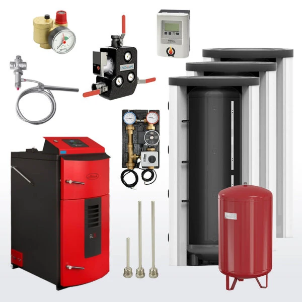 Holzvergaserkessel Attack SLX 55 KW Komplett-Set Profi + Pufferspeicher 3 Holzvergaserkessel Attack SLX 55 KW Komplett-Set Profi + Pufferspeicher