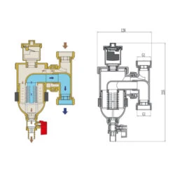 WITA Trap Schlamm-, Magnetit-, Und Mikroblasenabscheider -Angebote Invicta Store 3690009 wita trap schlammabscheider2