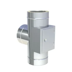 Jeremias DW FU Anschluss T-Stück 90° Mit Reinigungsöffnung