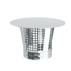 Ø 250 Mm Regenhaube Mit Funkenschutzgitter Hochglanz