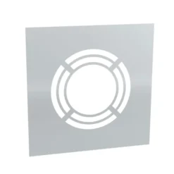 Ø 180 Mm Jeremias DW FU / DW Silver Wand- Und Deckenblende Für Hinterlüftung Einteilig 0° Hochglanz