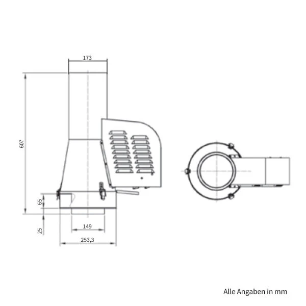 Rauchsauger Zum Einstecken Edelstahl Schwarz 5 Rauchsauger Zum Einstecken Edelstahl Schwarz – Bild 3