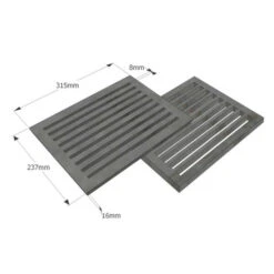 Gussrost-Brennraumrost 9" X 12" Oder 24 X 32 Cm -Angebote Invicta Store brennraumrost ofenrost 235mmx315mm gussrost ersatzrost3