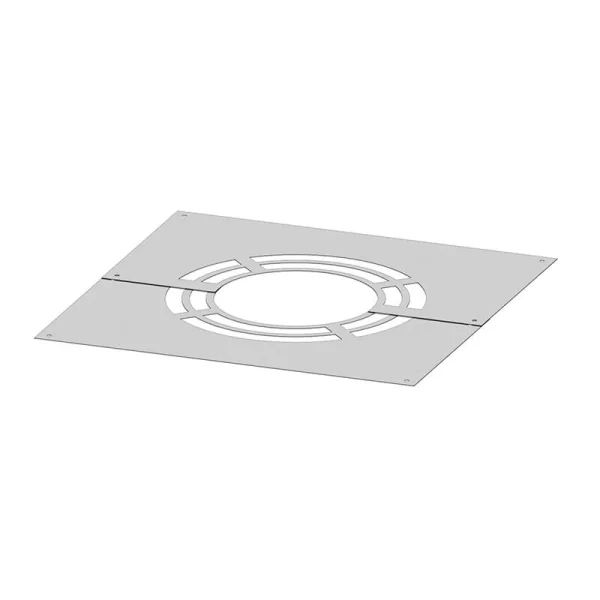Schornstein - Abdeckblende 0° Zweiteilig - Für Hinterlüftung 3 Schornstein - Abdeckblende 0° Zweiteilig - Für Hinterlüftung