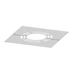 Schornstein - Abdeckblende 1°-65° Zweiteilig - Für Hinterlüftung