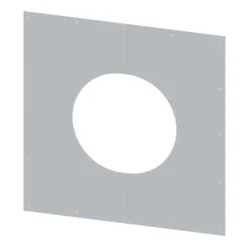 Schornstein - Abdeckblende 1°-65° Zweiteilig - Edelstahl