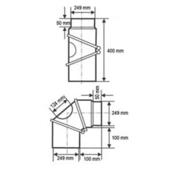 Ø 250 Mm - Bogen Drehbar 0° - 90° Schwarz 9 Ø 250 Mm - Bogen Drehbar 0° - 90° Schwarz -Angebote Invicta Store drehbarer bogen kaminanschluss anschlusszubehoer4
