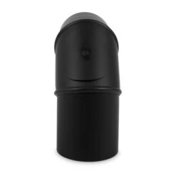 Ø 130 Mm - Bogen Drehbar 0° - 90° Mit Tür Schwarz -Angebote Invicta Store drehbarer rauchrohrbogen ofenrohr5
