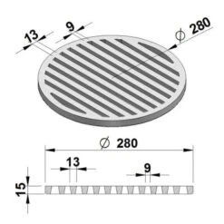 Gussrost - Brennraumrost Rund Ø 28 Cm -Angebote Invicta Store gussrost ascherost rund 28cm ruettelrost ofenrost3