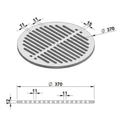 Gussrost - Brennraumrost Rund Ø 37 Cm -Angebote Invicta Store gussrost ascherost rund 37 ruettelrost3
