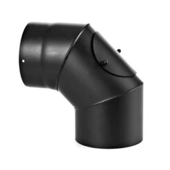 Ø 250 Mm - Bogen 90° Mit Tür Schwarz