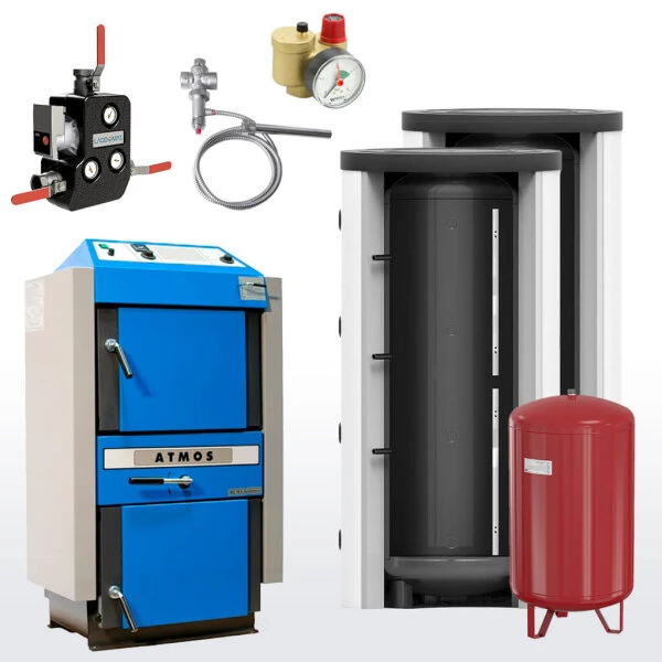 Komplett-Set Kohlevergaser Atmos KC35S 3 Komplett-Set Kohlevergaser Atmos KC35S