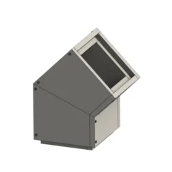 Leichtbauschacht - Winkel 45° 290 X 290 Mm