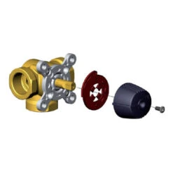 WIPEX 3-Wege Messingmischer 1" Innengewinde 6,3 M³/h -Angebote Invicta Store mischer 3wege heizunglgischer messingmischer innengewinde 23