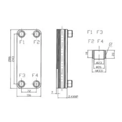 Plattenwärmetauscher Edelstahl DTH-32-30 -Angebote Invicta Store plattenwaermetauscher blockisolierung 32 302