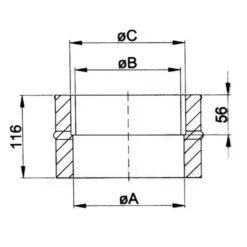 Ø 200 Mm - Anschlussübergang Einwandig - Doppelwandig Mit Wandfutter -Angebote Invicta Store r 200 mm anschlussuebergang einwandig doppelwandig mit wandfutter2