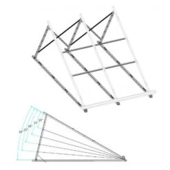 Schrägdachaufständerung 58/30 AL Für 30 Röhrenkollektor